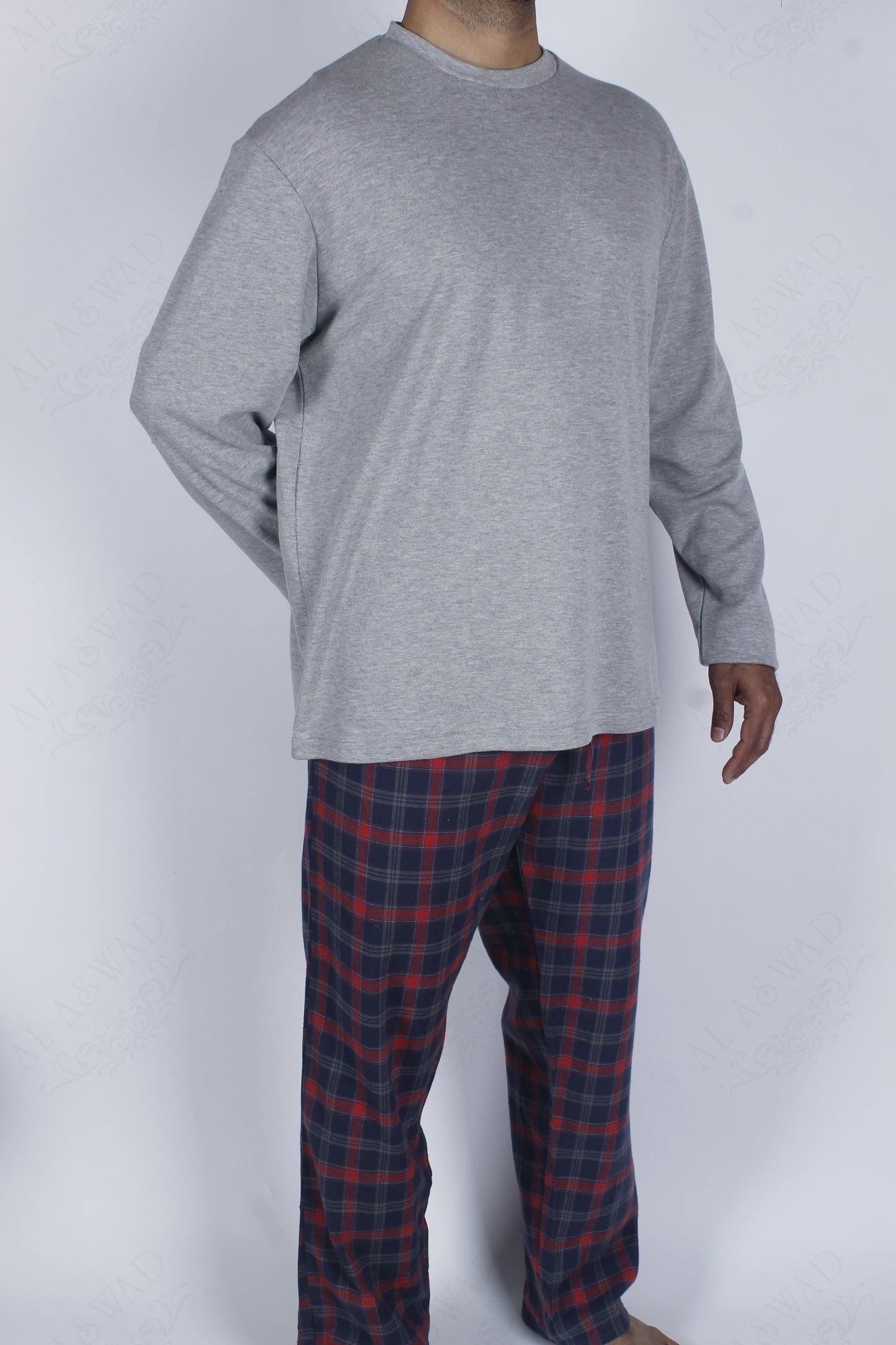 بيجامة رجالي كم طويل - خام شتوي