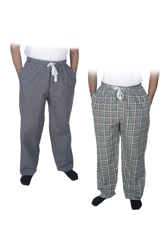 بنطلون بيجامة رجالي - قطعتين