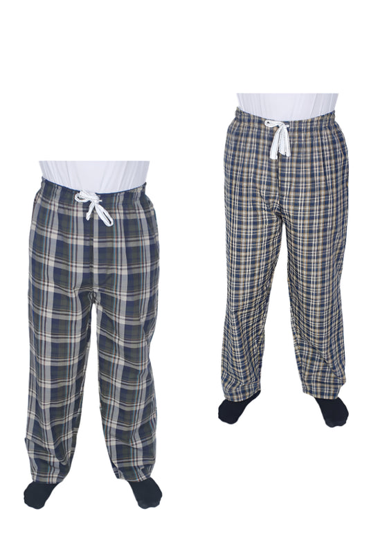 بنطلون بيجامة رجالي - قطعتين