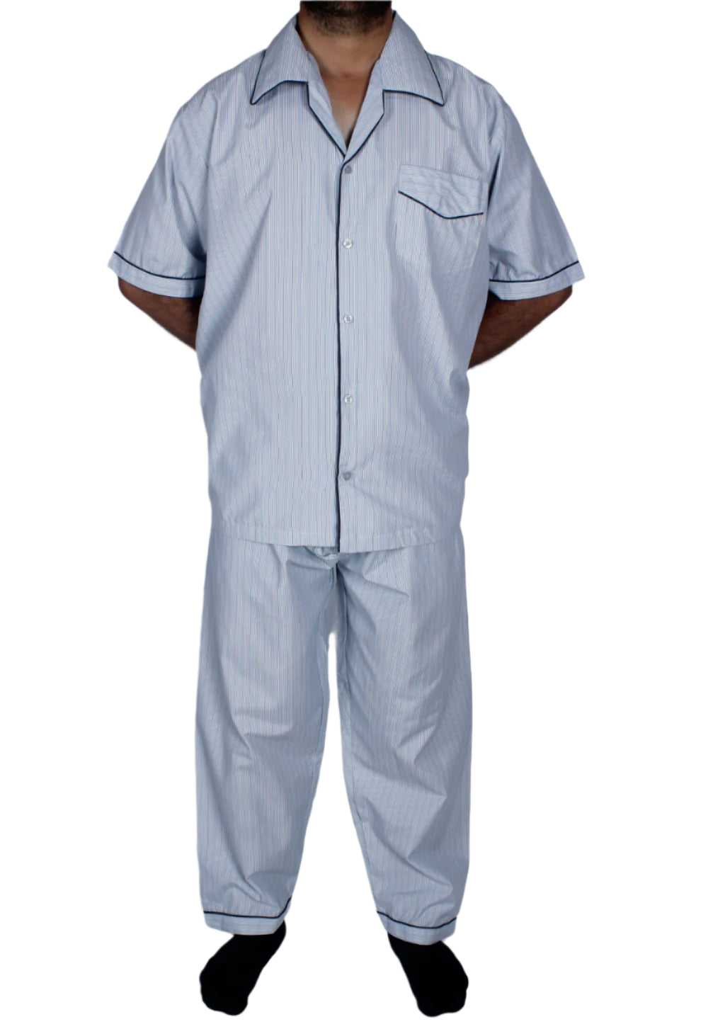 بيجامة كلاسيكية قطن - اخضر