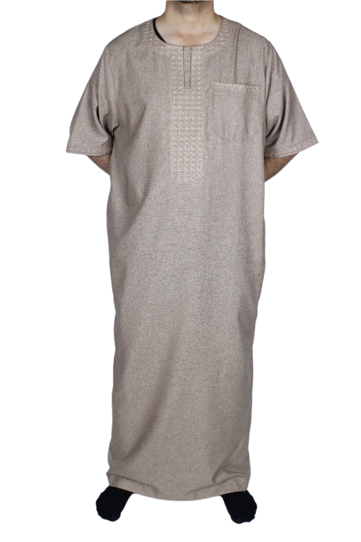 D2 دشداشة صيفية - بيج غامق