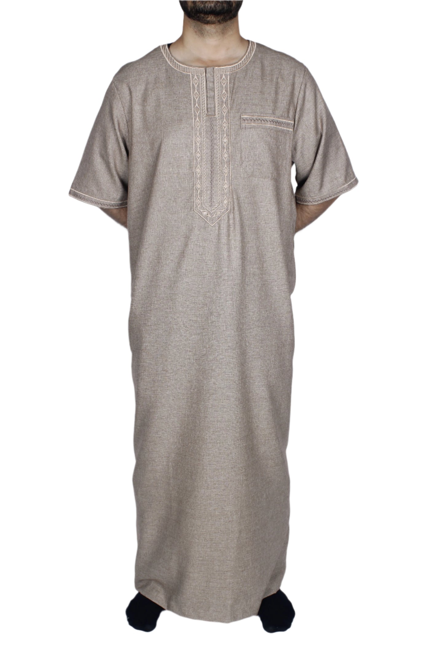 D1 دشداشة صيفية - بيج غامق