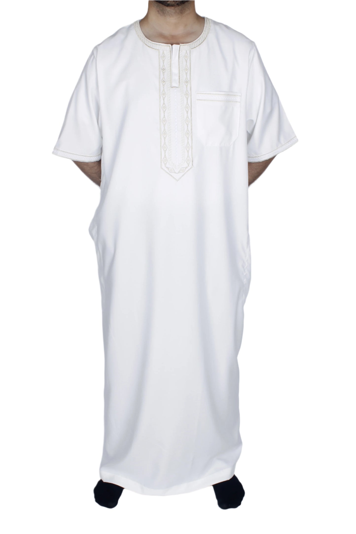 D1 دشداشة صيفية - ابيض