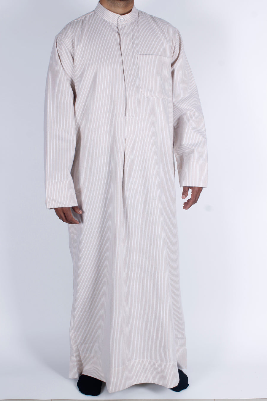 دشداشة كم طويل شتوية منزل كلاسيكيه - D7