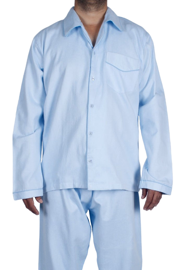 بيجامة كلاسيكية شتوية سادة