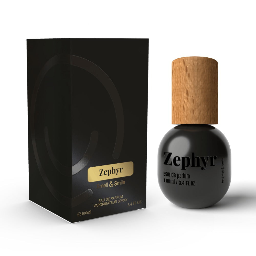 عطر زيفر zephyr 100mL اليوسفي، التوت، الفلفل، البخور، البرقوق، الفانيليا، خشب الصندل