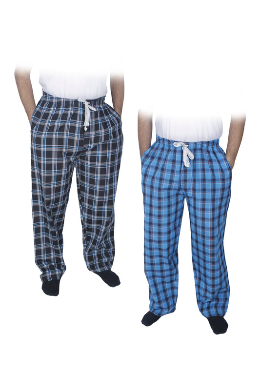 بنطلون بيجامة رجالي - قطعتين