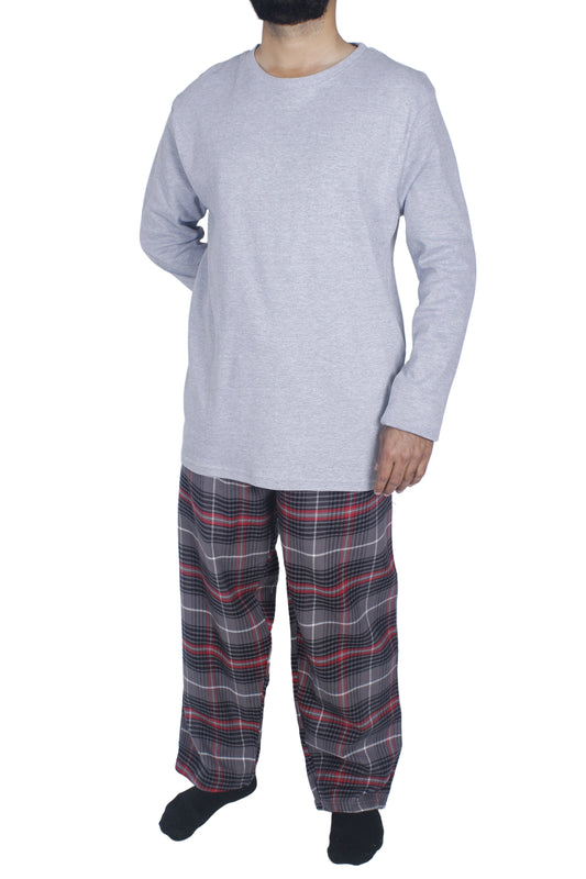 بيجامة رجالي كم طويل - خام شتوي
