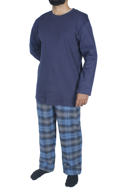 بيجامة رجالي كم طويل - خام شتوي