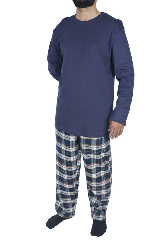 بيجامة رجالي كم طويل - خام شتوي