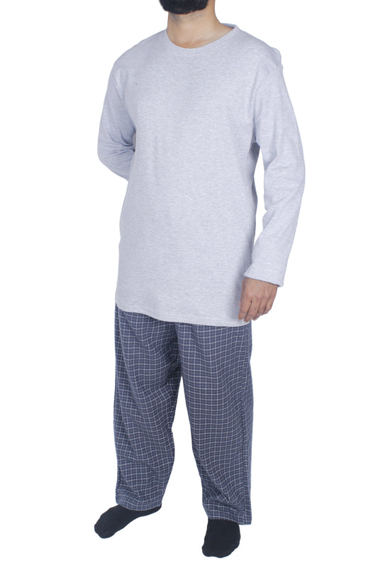 بيجامة رجالي كم طويل - خام شتوي