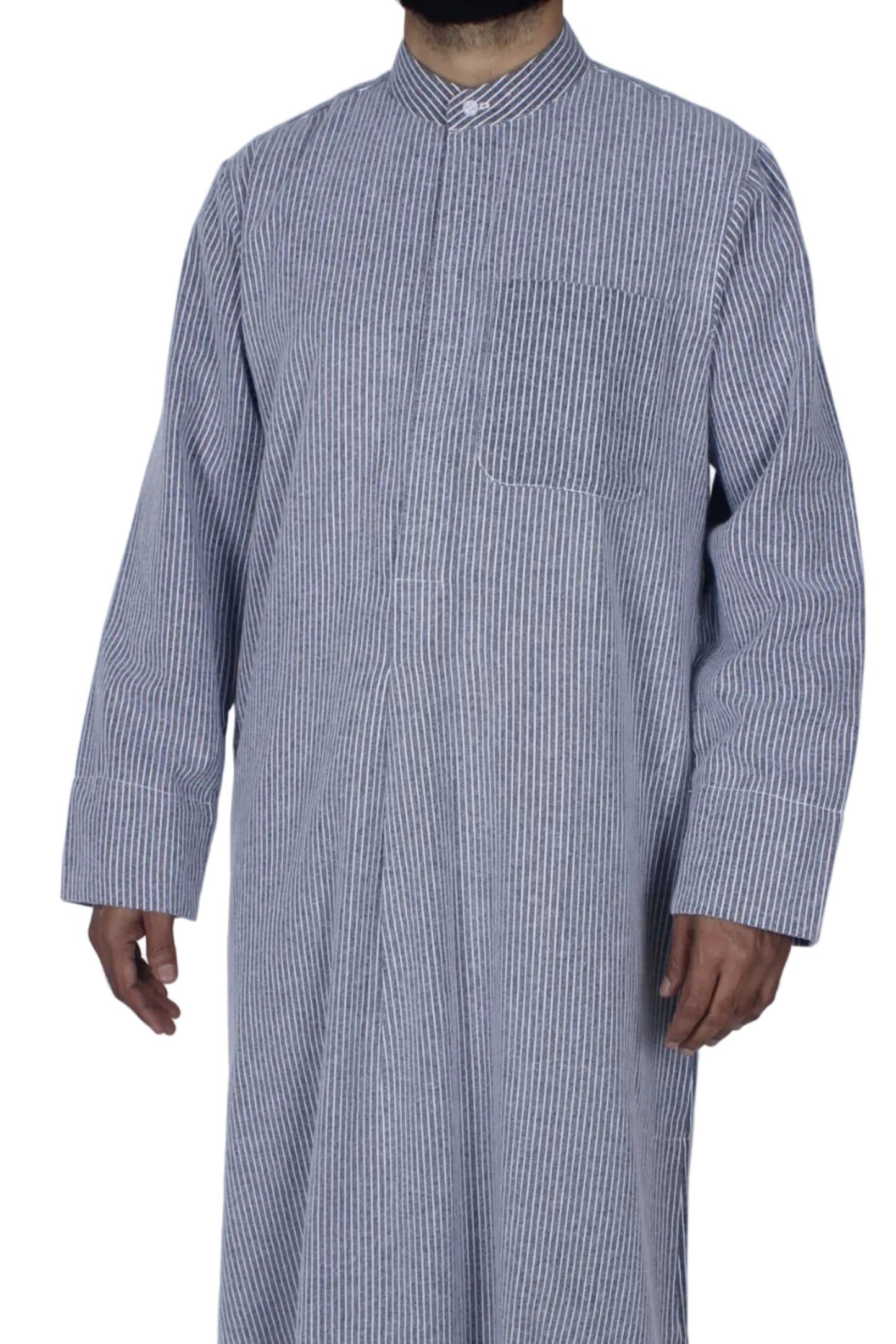 دشداشة كم طويل شتوية منزل كلاسيكيه - D8