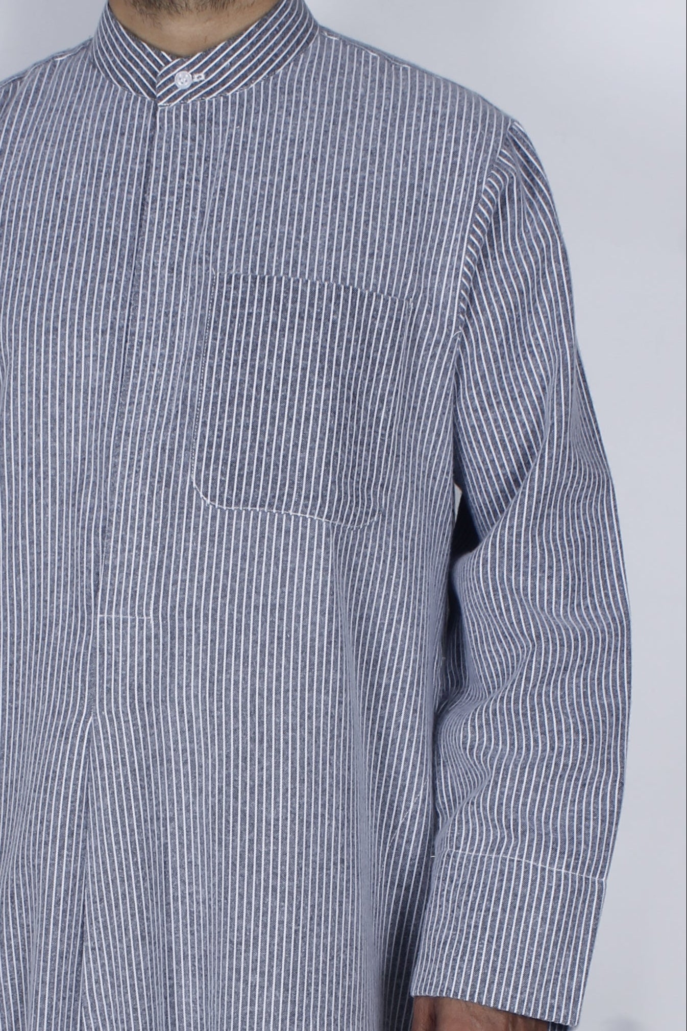 دشداشة كم طويل شتوية منزل كلاسيكيه - D8