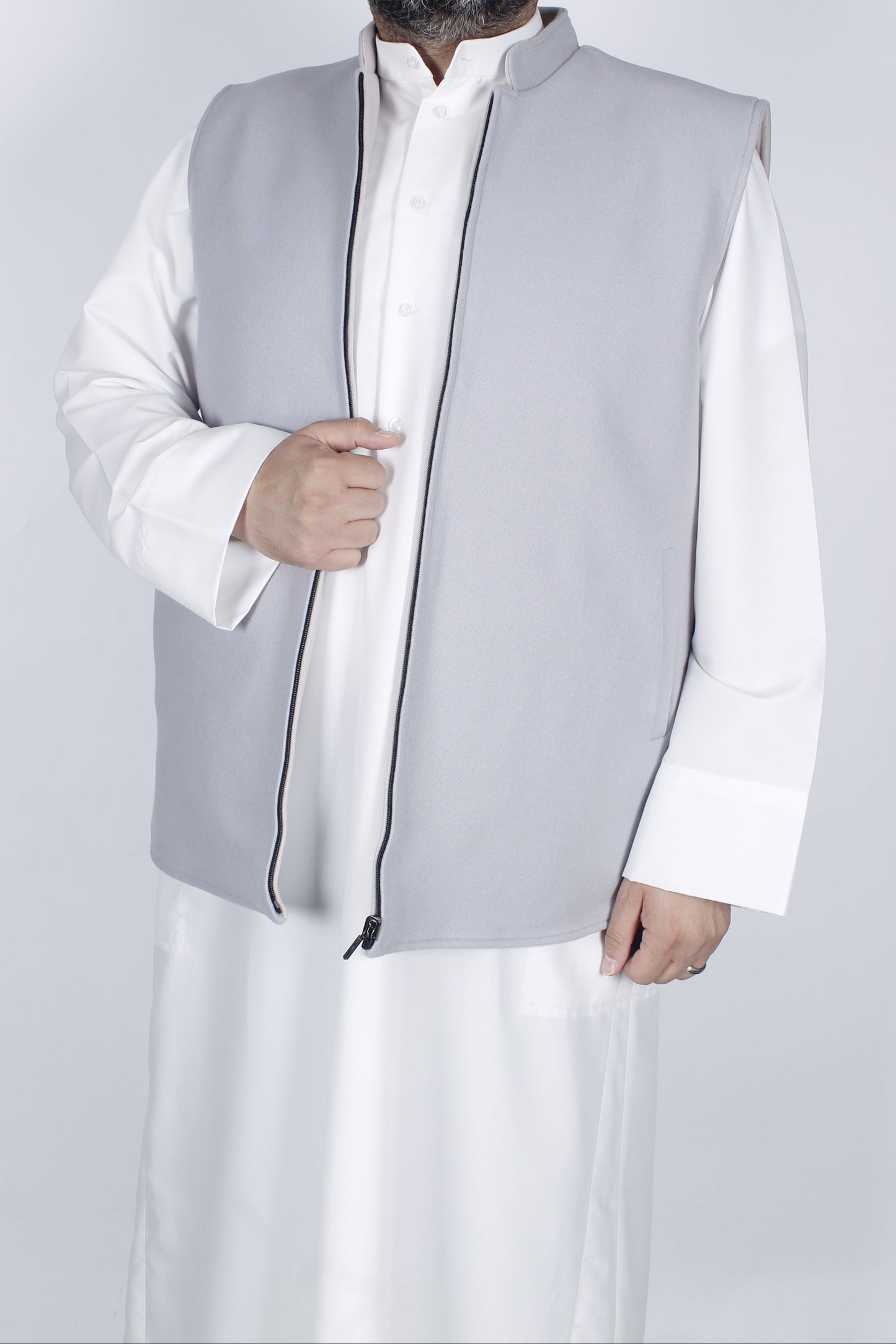 سديري جوخ لونين (رمادي وسكري ) دبل فيس