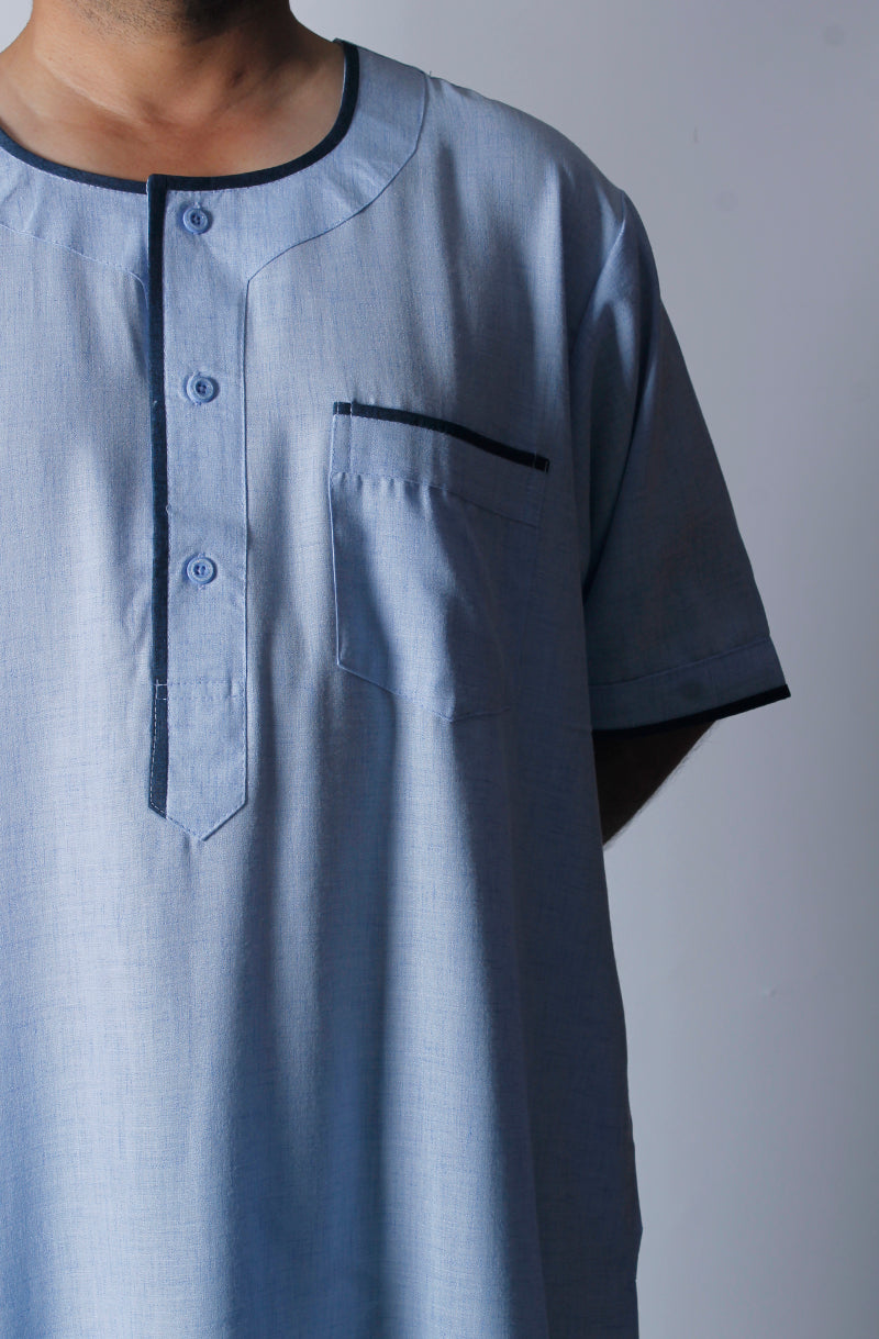 دشداشة لينن منزلية -  المقاس 58