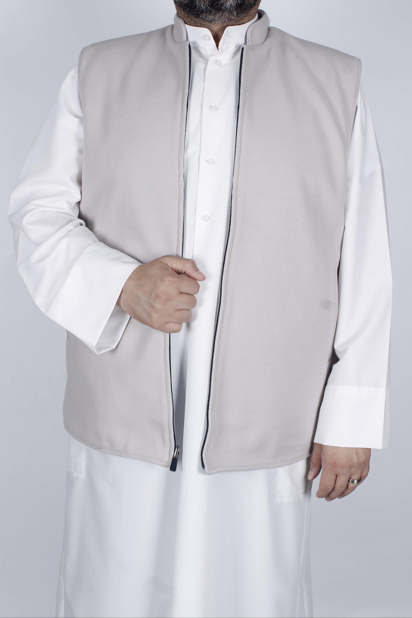 سديري جوخ لونين (رمادي وسكري ) دبل فيس