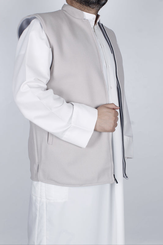 سديري جوخ لونين (رمادي وسكري ) دبل فيس