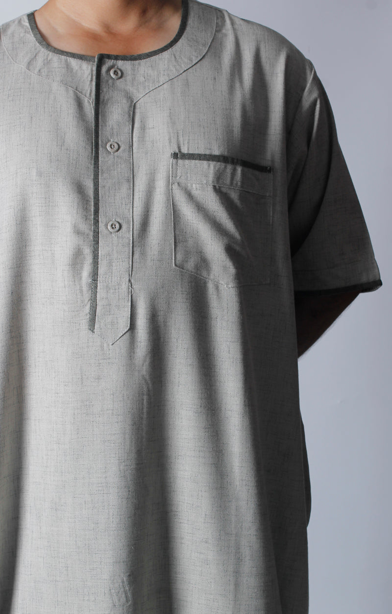 دشداشة لينن منزلية -  المقاس 56