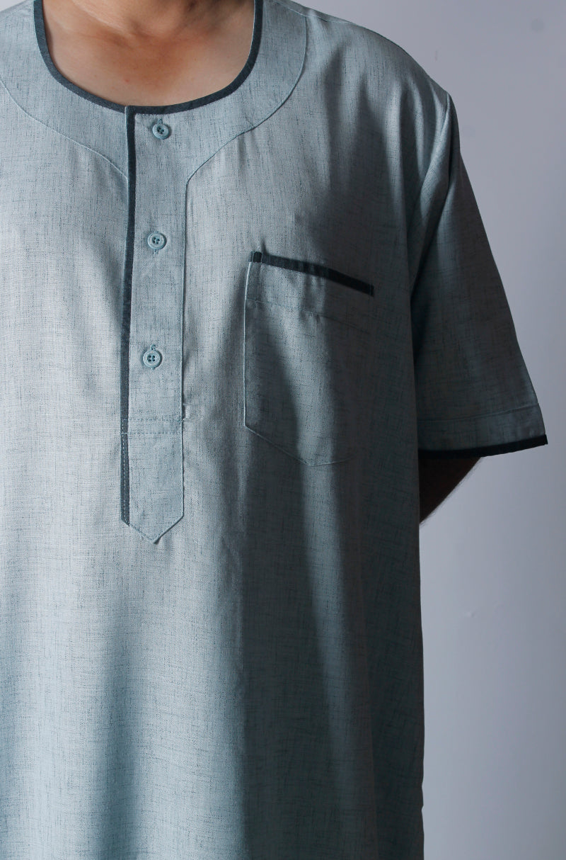 دشداشة لينن منزلية -  المقاس 56