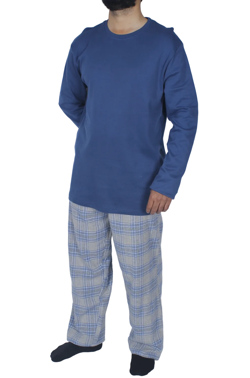 بيجامة رجالي كم طويل - خام شتوي