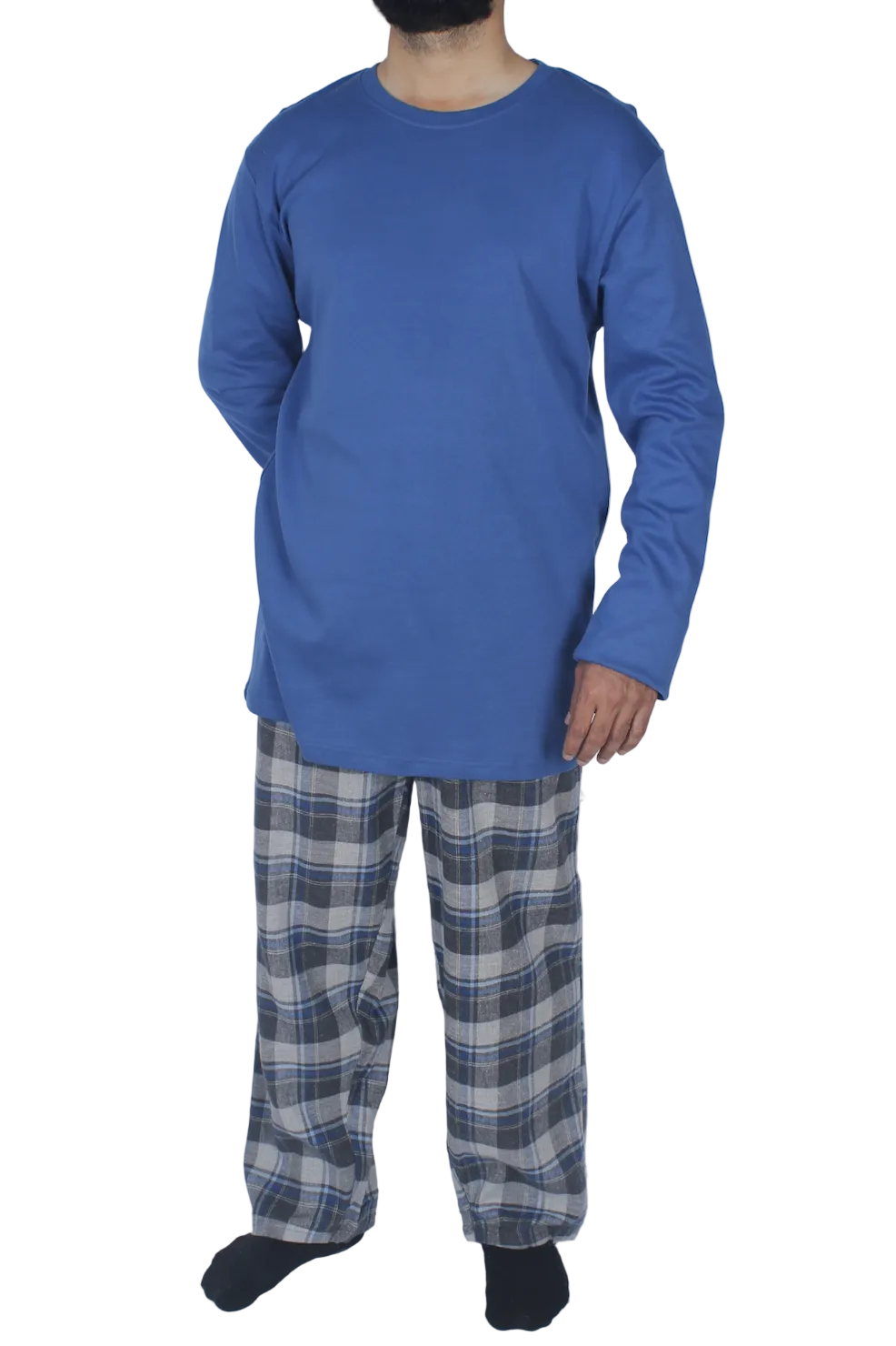 بيجامة رجالي كم طويل - خام شتوي