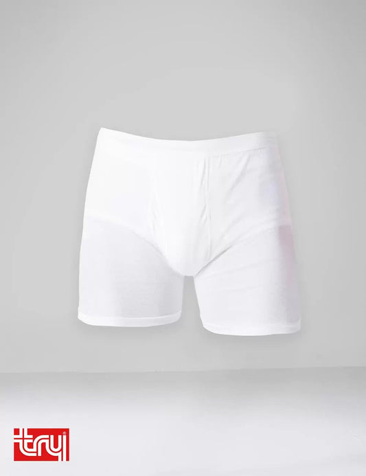 Men's Boxer Underwear Shorts - 3 White Pieces - Underwear from [store] by TRY - MEN, TRY, UNDERWEAR