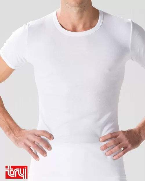 Undershirt Half Sleeve - Round Neck - Underwear from [store] by TRY - MEN, TOP, TRY, UNDERWEAR